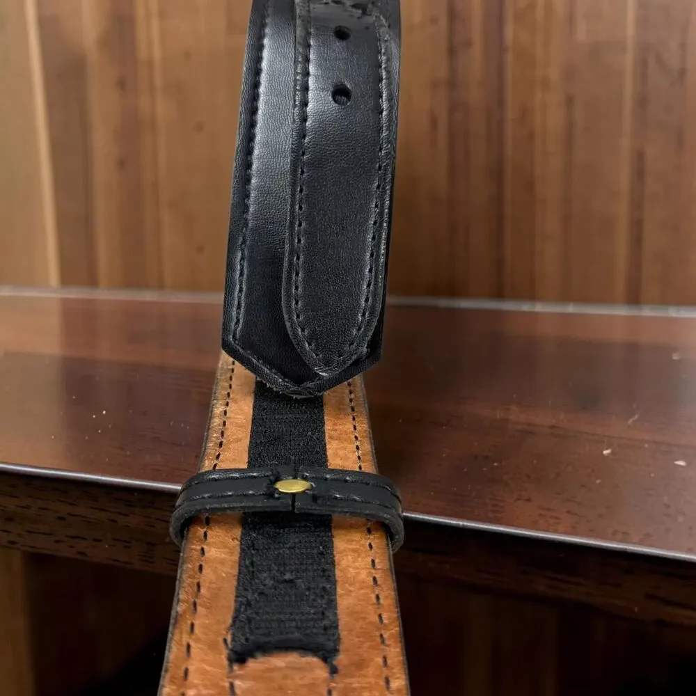 Safariland 146V Border Patrol Duty Belt Black Leather Brass Size 32 Gorpcore
